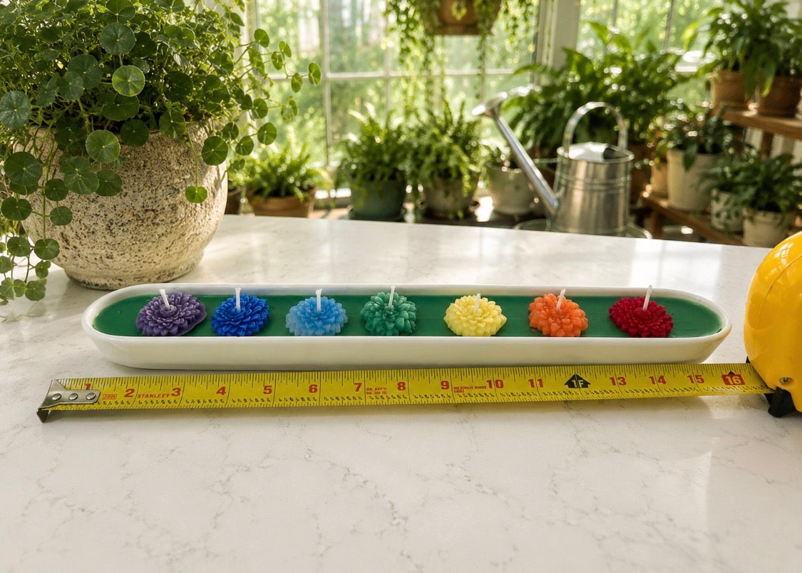 🌿 7-Wick Eucalyptus Chakra Candle 🌈