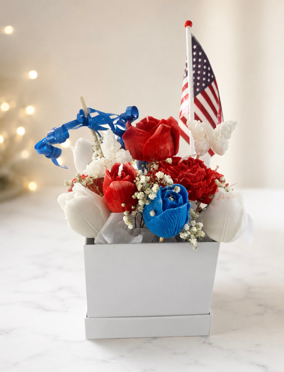 Star & Stripes Wax Bloom Box