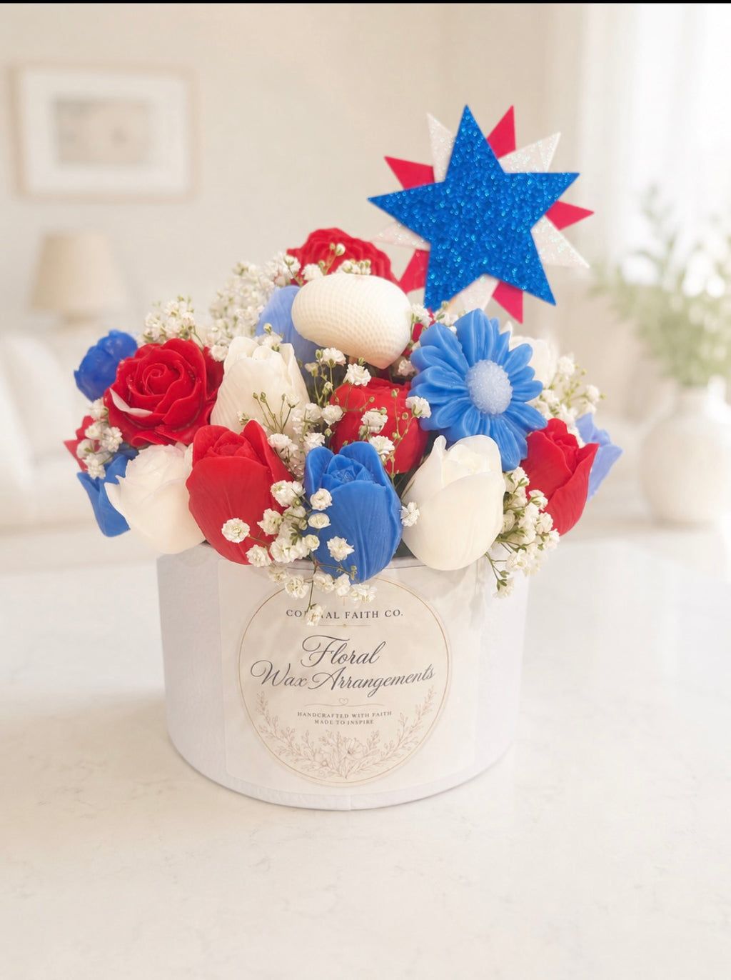 Stars & Stripe Wax Bloom Box